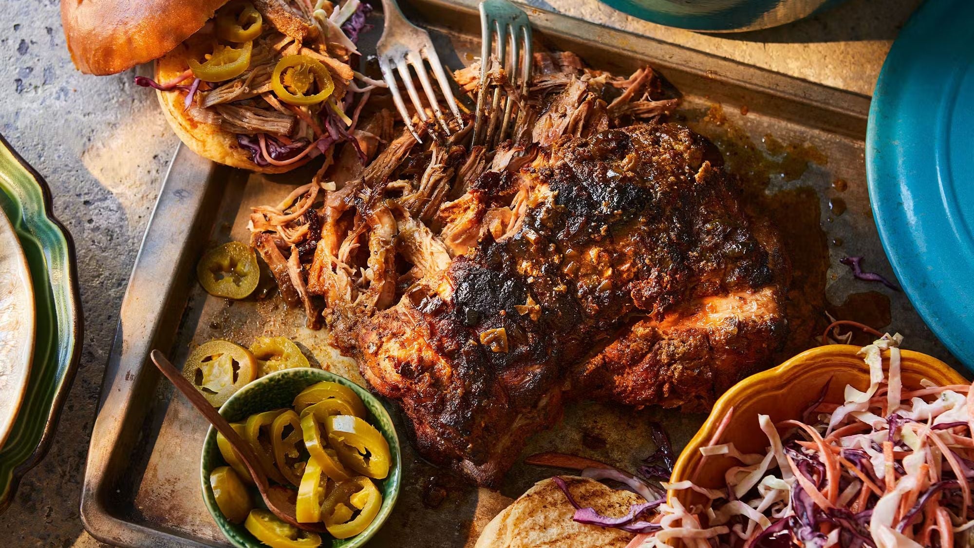 Jalapeño Honey Pulled Pork with Zesty Lime Slaw