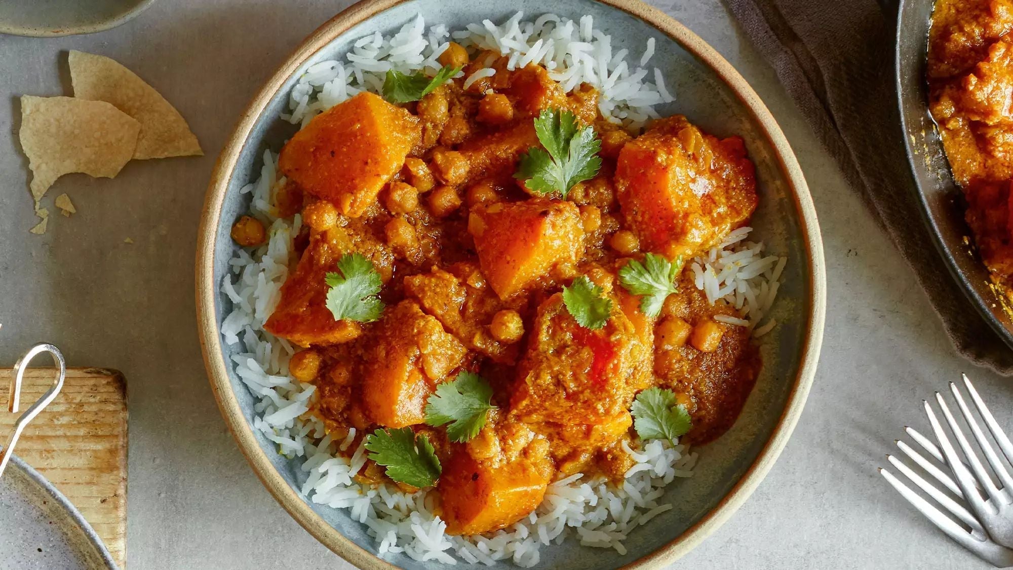 Roasted Squash and Chickpea Korma: A Hug in a Bowl - LemonSalt