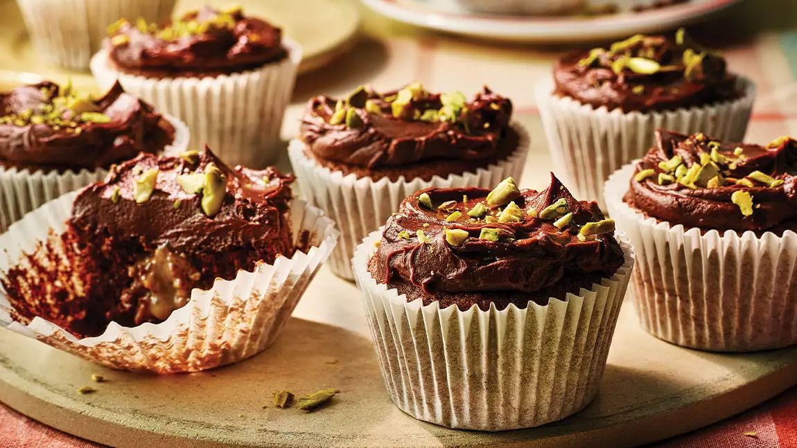 The Ultimate Pistachio Chocolate Cupcakes