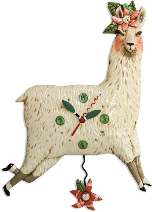 Allen Designs Whimsical Llama Wall Clock | {{ collection.title }}