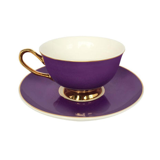 Bombay Duck Perfect Purple Teacup & Saucer | {{ collection.title }}