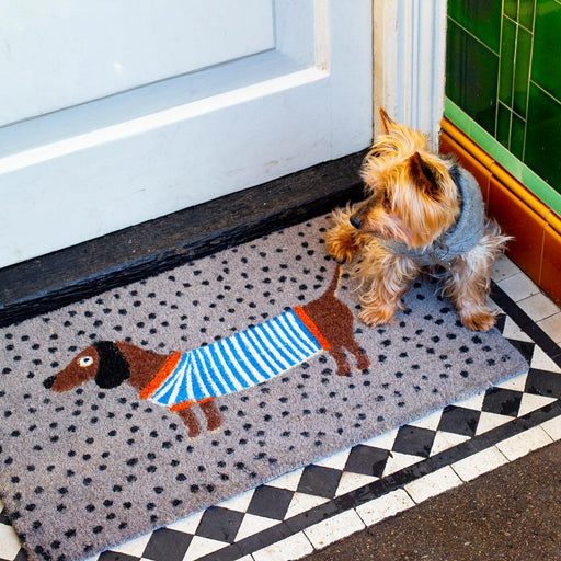 Bombay Duck Sausage Dog Doormat Grey | {{ collection.title }}