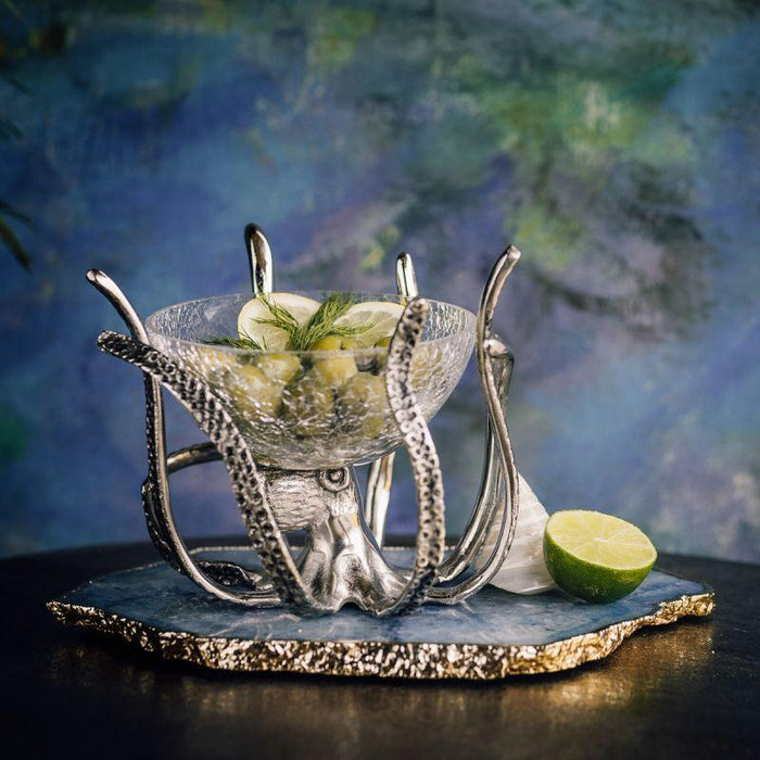 Culinary Concepts Mini Octopus Stand & Crackle Glass Bowl | {{ collection.title }}