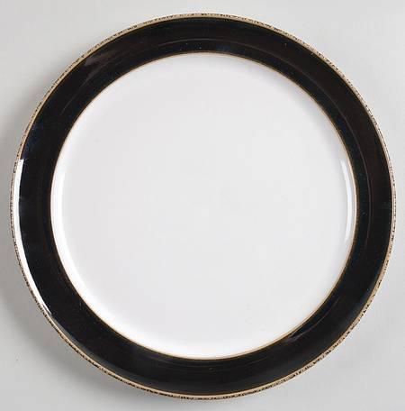 Denby Praline Noir Wide Rimmed Dessert/Salad Plate, 24.5cm | {{ collection.title }}