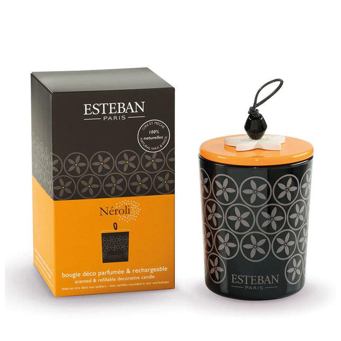 Esteban Neroli Scented Decorated Candle (170g) | {{ collection.title }}