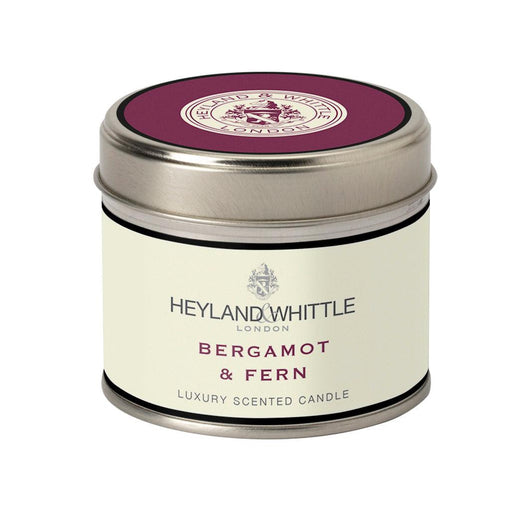 Heyland & Whittle Classic Bergamot & Fern Candle in Tin (180g) | {{ collection.title }}