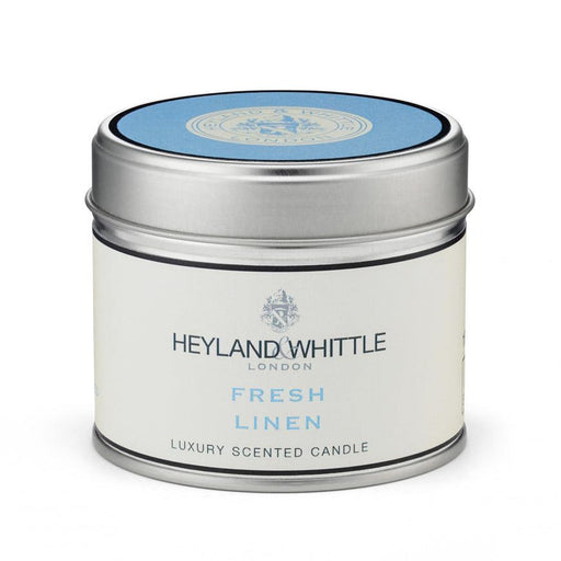 Heyland & Whittle Classic Fresh Linen Candle in Tin (180g) | {{ collection.title }}