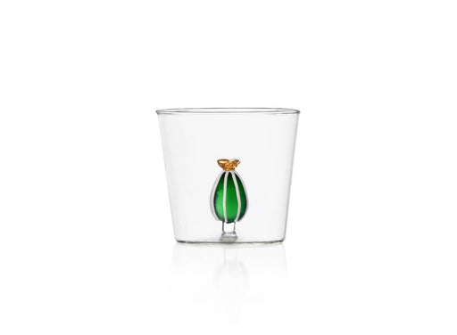 Ichendorf Milano Amber Flower Cactus Glass Tumbler (350ml) | {{ collection.title }}
