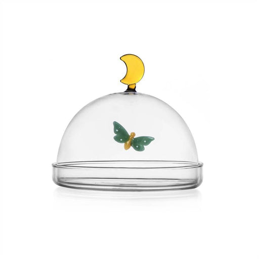 Ichendorf Milano Glass Dome With Dish - Butterfly moon | {{ collection.title }}