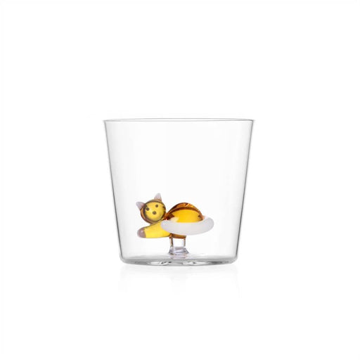 Ichendorf Milano Lying Amber Cat Glass Tumbler (350ml) | {{ collection.title }}