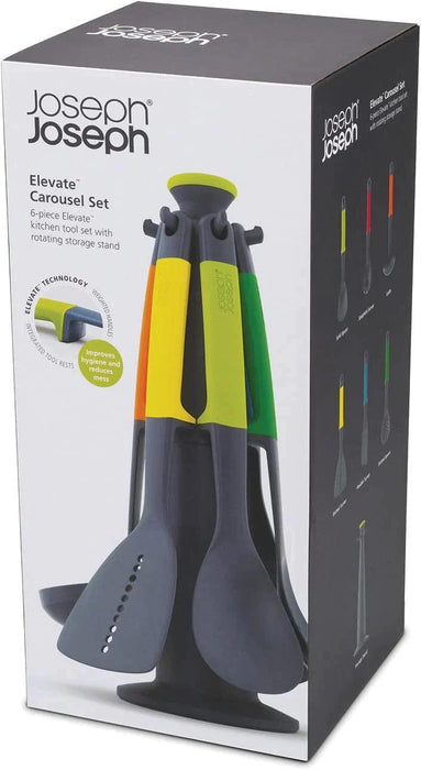 Joseph Joseph - Elevate Utensils 6-piece gift set, Kitchen Nylon and Silicone Tools & Gadgets Carousel, Multicolour | {{ collection.title }}
