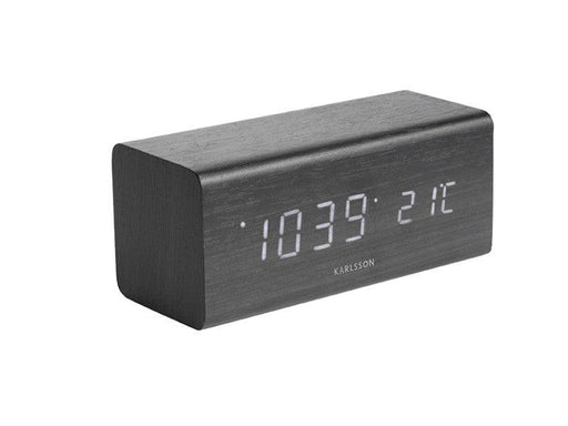 Karlsson Block Alarm Clock - Black | {{ collection.title }}
