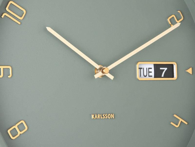 Karlsson Wall Clock Data Flip - Jungle Green | {{ collection.title }}
