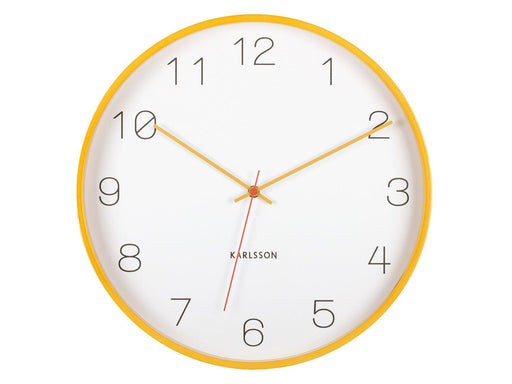 Karlsson Wall Clock Joy - Ochre Yellow | {{ collection.title }}
