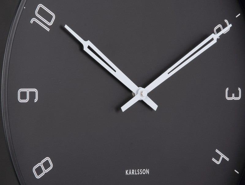 Karlsson Wall Clock Stark Iron Matt - Black | {{ collection.title }}
