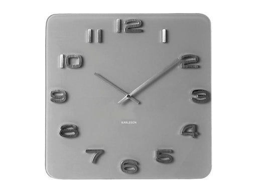 Karlsson Wall Clock Vintage Square - Grey | {{ collection.title }}