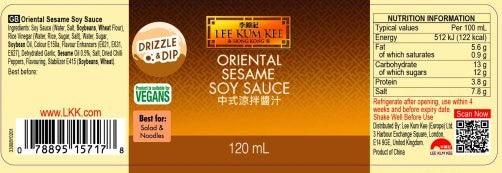 Lee Kum Kee - Oriental Sesame Soy Sauce (120ml) | {{ collection.title }}