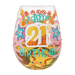 Lolita Happy 21st Birthday Stemless Wine Glass | {{ collection.title }}