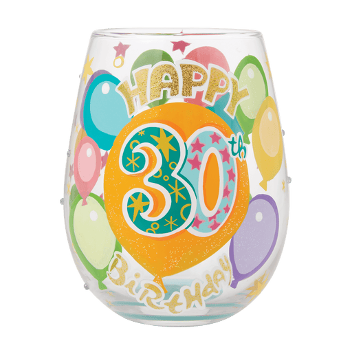 Lolita Happy 30th Birthday Stemless Wine Glass | {{ collection.title }}