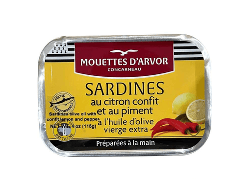 Mouettes D'arvor - Sardines Au Citron Confit Et Au Piment (115g) | {{ collection.title }}
