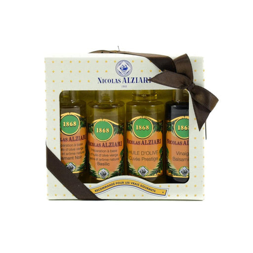 Nicolas Alziari Mini Olive Oil & Vinegar Sampler (4x25ml) | {{ collection.title }}