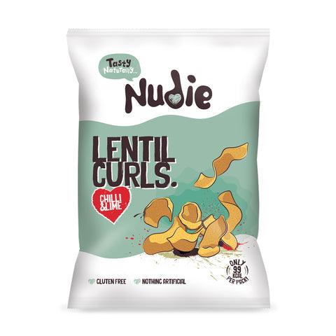 Nudie Snacks Chilli & Lime Lentil Curls (20g) | {{ collection.title }}