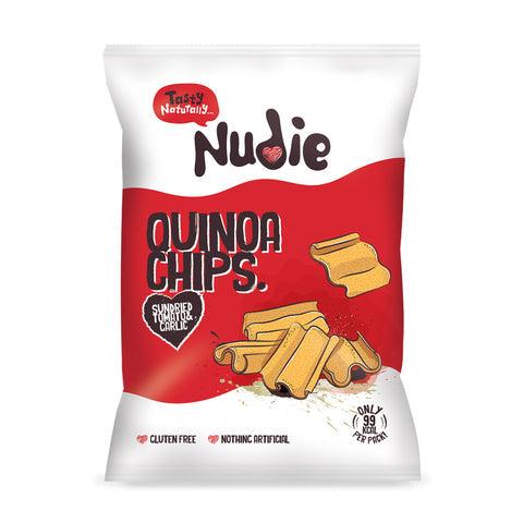 Nudie Snacks Sundried Tomato & Garlic Quinoa Chips (20g) | {{ collection.title }}