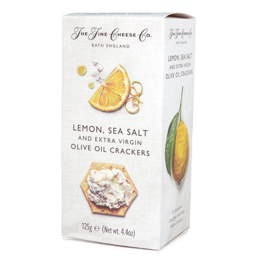 The Fine Cheese Co. Lemon, Sea Salt & Extra Virgin Olive Oil Crackers (125g) | {{ collection.title }}