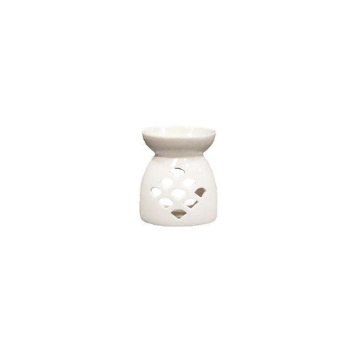 The Satchville Gift Co. - Small White Ceramic Wax/Oil Burner | {{ collection.title }}