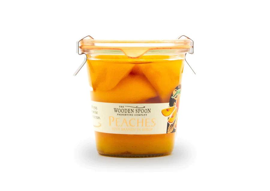 The Wooden Spoon - Peaches with Brandy in Weck Jar (275g) | {{ collection.title }}
