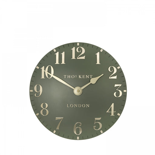 Thomas Kent Arabic Wall Clock - Lichen Green - 30cm | {{ collection.title }}