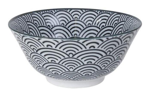 Tokyo Design Studio - Nippon Black Tayo Bowl 15.2x6.7cm 500ml Wave | {{ collection.title }}