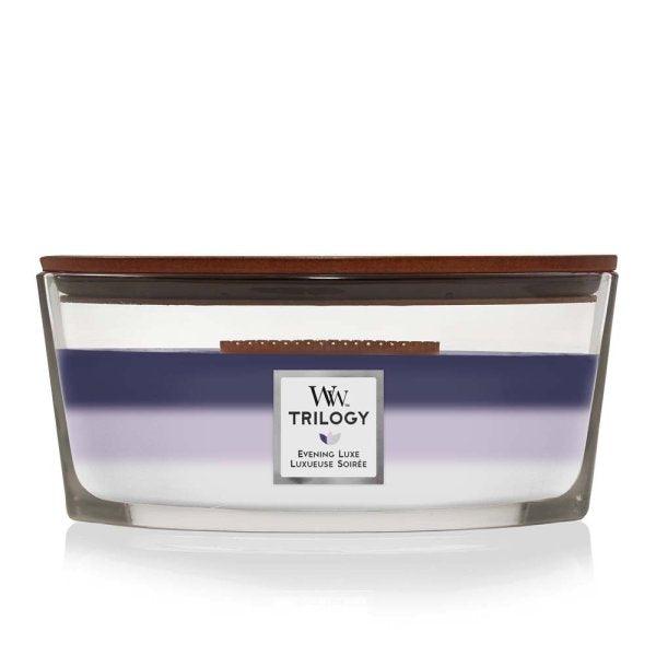WoodWick Evening Luxe Trilogy Ellipse Scented Candle | {{ collection.title }}