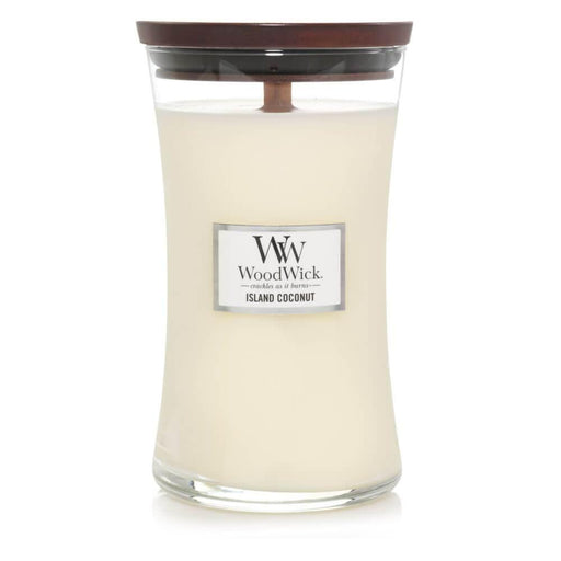 WoodWick Large Hourglass Island Coconut Scented Candle | {{ collection.title }}