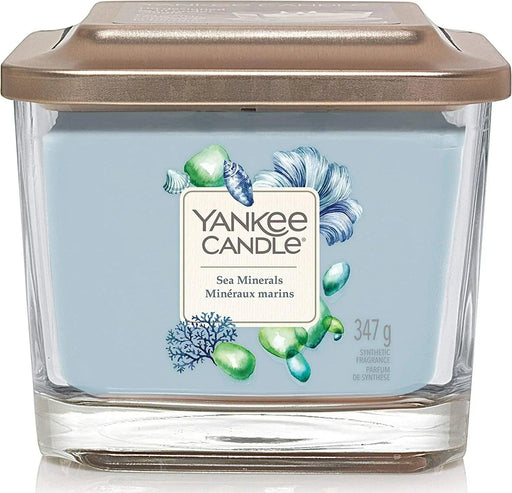 Yankee Candle Medium Elevated Scented Candle - Sea Minerals | {{ collection.title }}