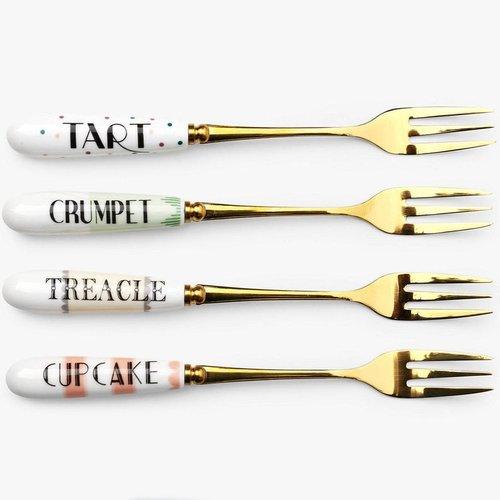 Yvonne Ellen Set of 4 Cheeky Cake Forks | {{ collection.title }}