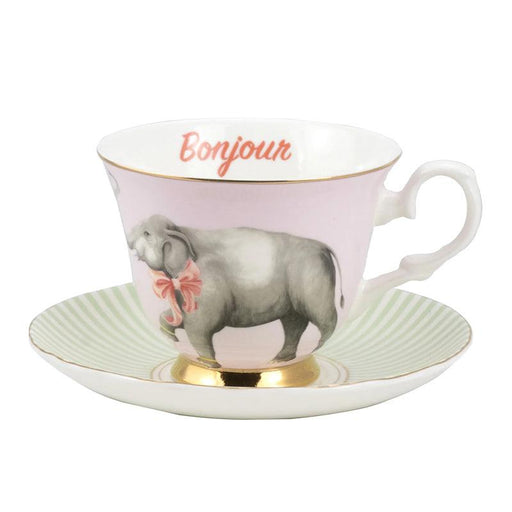 Yvonne Ellen Teacup & Saucer - Elephant | {{ collection.title }}