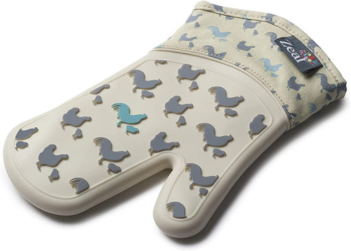 Zeal Silicone Cream/Hen Design Single Oven Glove | {{ collection.title }}
