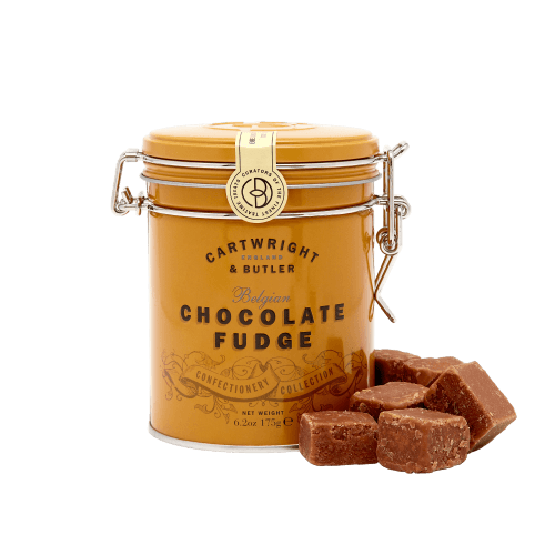 Cartwright & Butler Belgian Chocolate Fudge in Tin (175g) | {{ collection.title }}