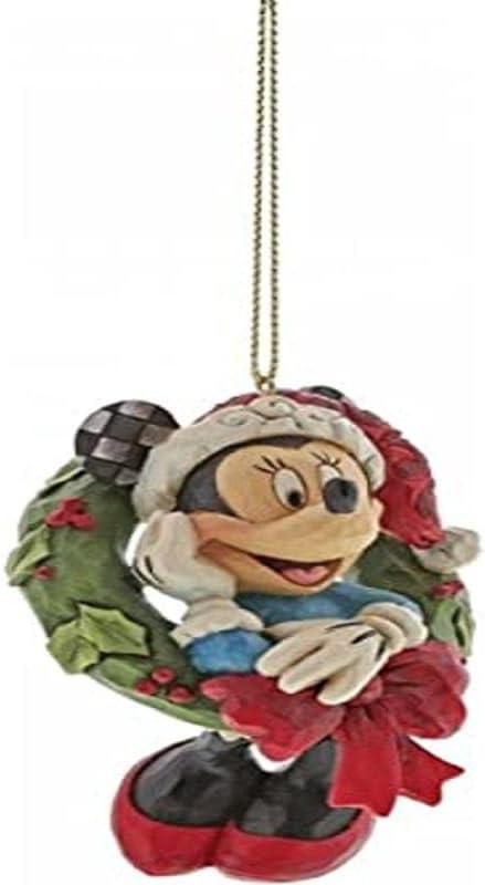 Disney Traditions - Minnie Mouse With Wreath Hanging Ornament | {{ collection.title }}
