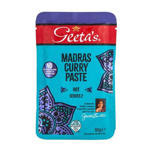 Geeta's Madras Curry Paste Hot (80g) | {{ collection.title }}