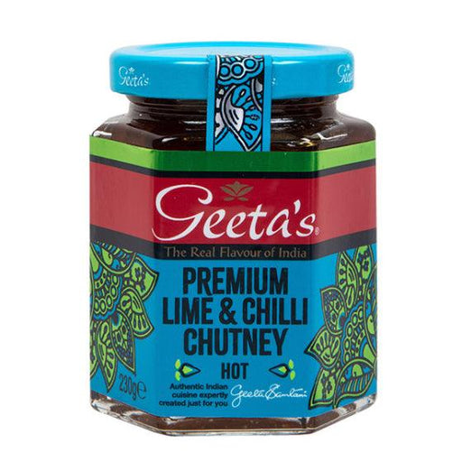 Geeta's Premium Lime & Chilli Chutney Hot (230g) | {{ collection.title }}