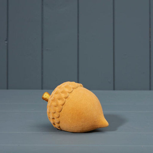 The Satchville Gift Co. - Ceramic Flocked Acorn (13cm) | {{ collection.title }}