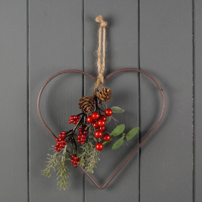 The Satchville Gift Co. - Wire Heart Wreath (20cm) | {{ collection.title }}