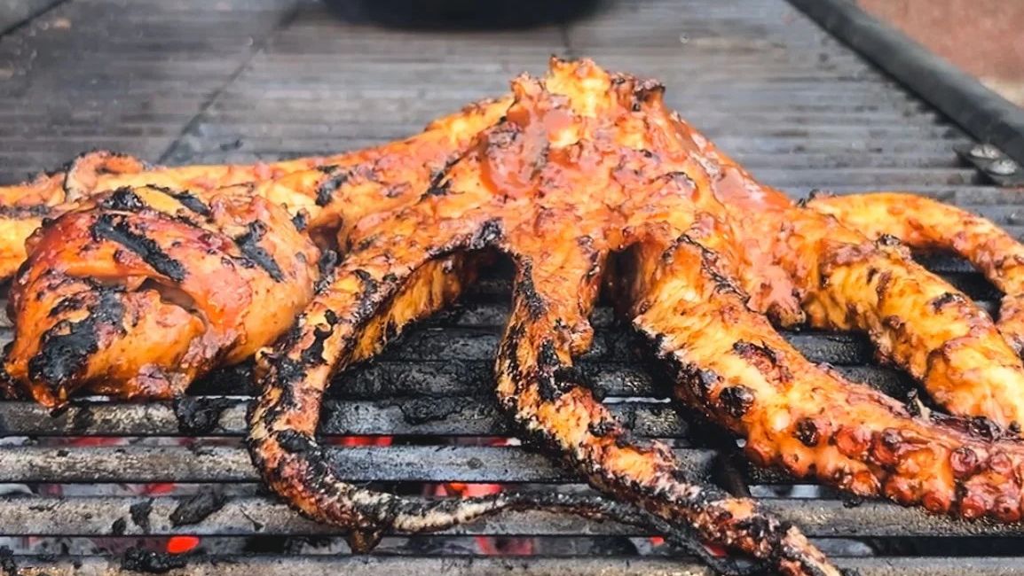 Charcoal-Grilled Octopus