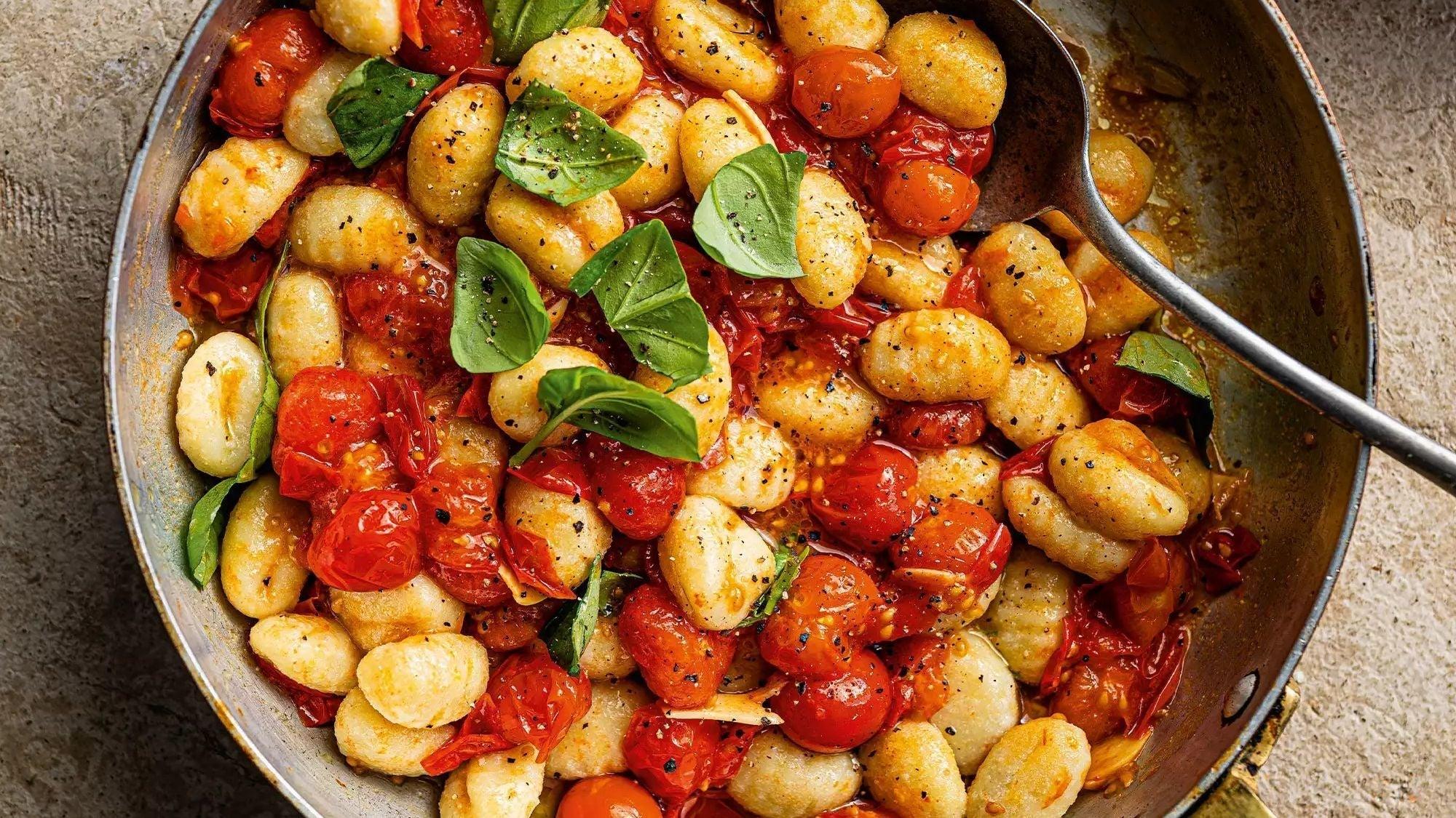 Burst Cherry Tomato Gnocchi Recipe - LemonSalt