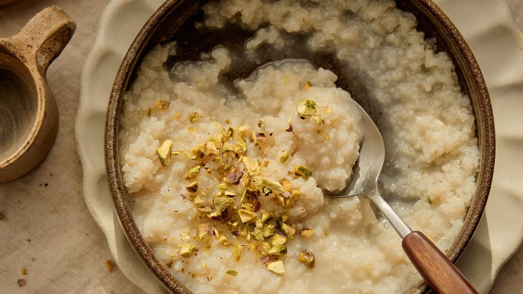 Cardamom & Pistachio 'Double' Rice Pudding (Dairy-Free Recipe)