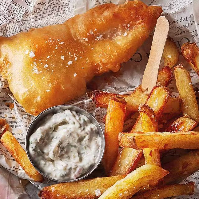 Ultimate Homemade Fish and Chips with Miso Tartare Sauce