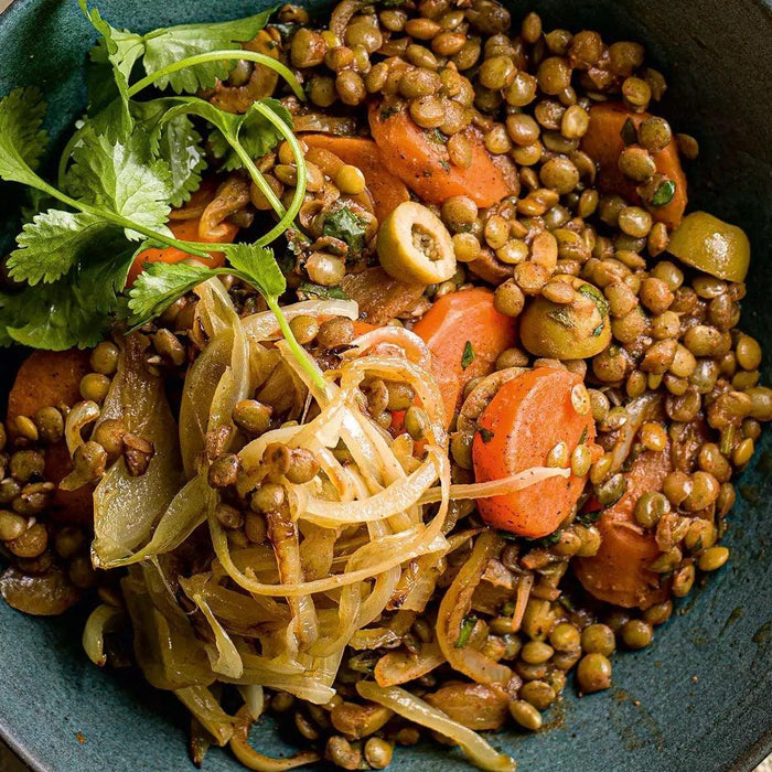 Lebanese Seven-Spiced Lentil & Olive Stew: A Hug in a Bowl - LemonSalt