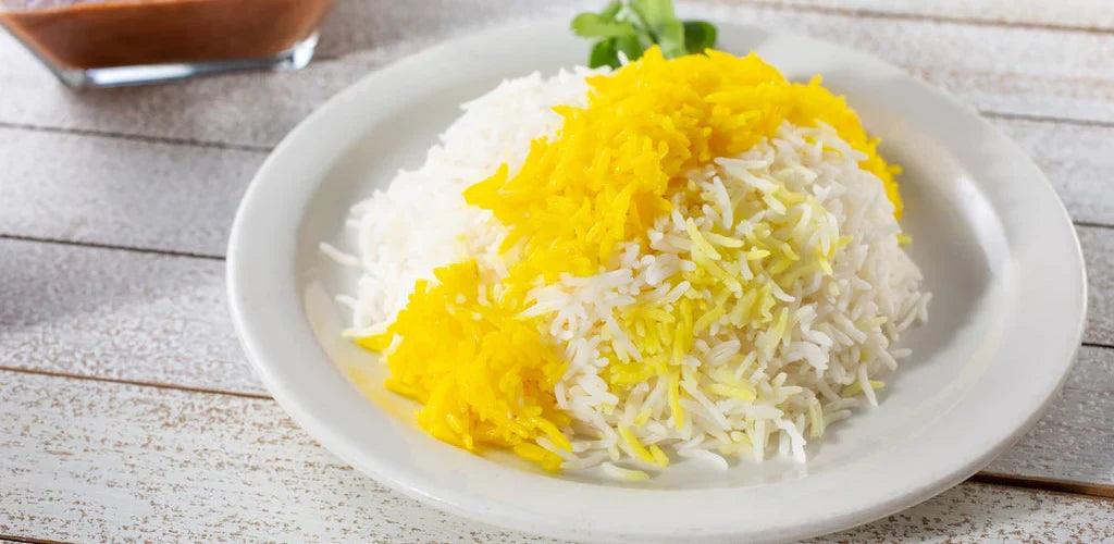 Plain Rice with Saffron Recipe - LemonSalt